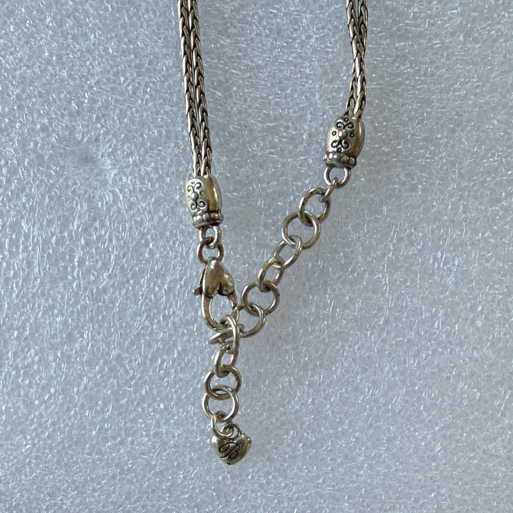 Brighton Silver Tone Scroll Rectangle Pendant Nec… - image 3